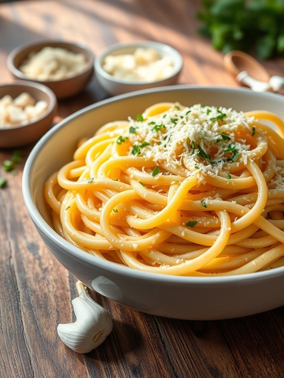 creamy garlic parmesan dish