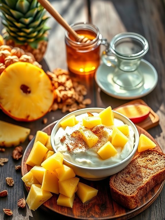 creamy pineapple cottage cheese