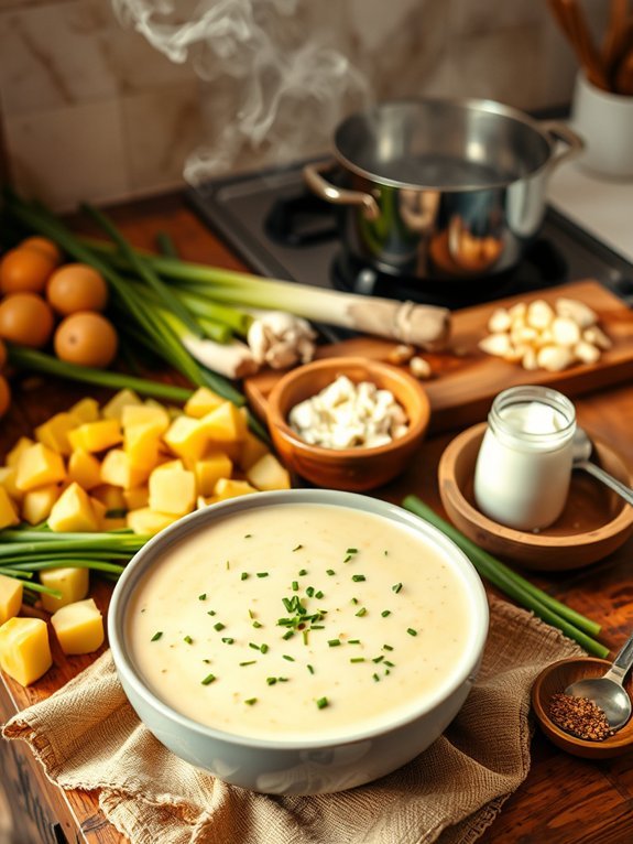 creamy potato leek soup