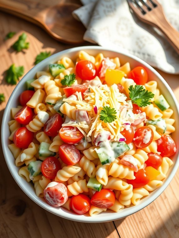 creamy ranch pasta delight