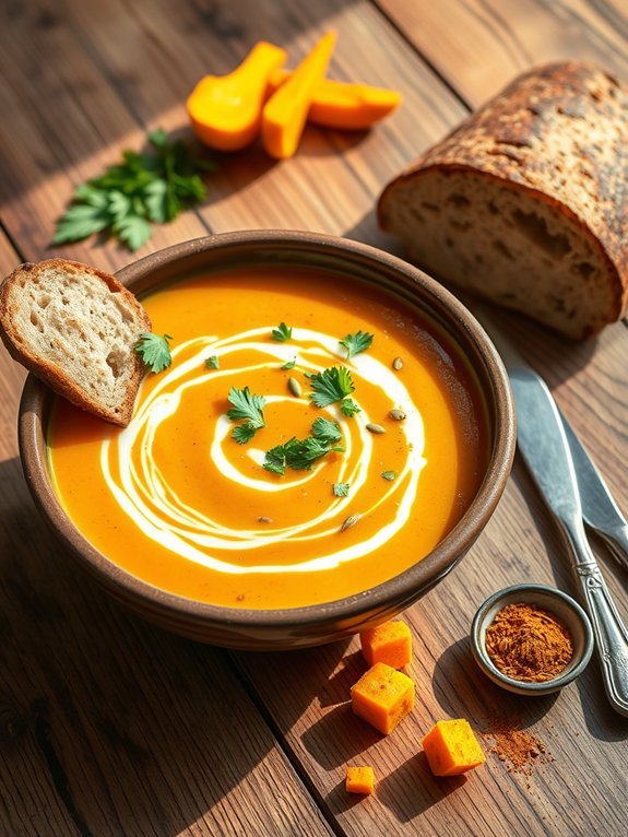 creamy roasted squash soup