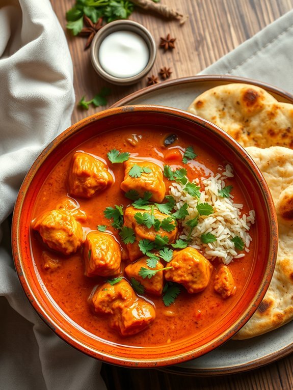 creamy spiced chicken curry