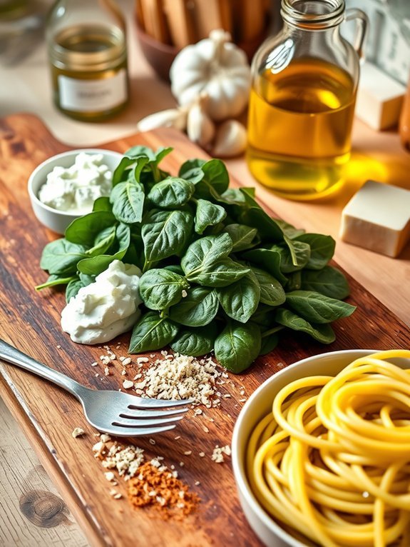 creamy spinach ricotta sauce