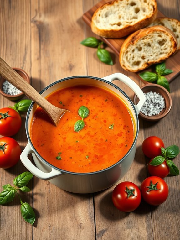 creamy tomato basil soup