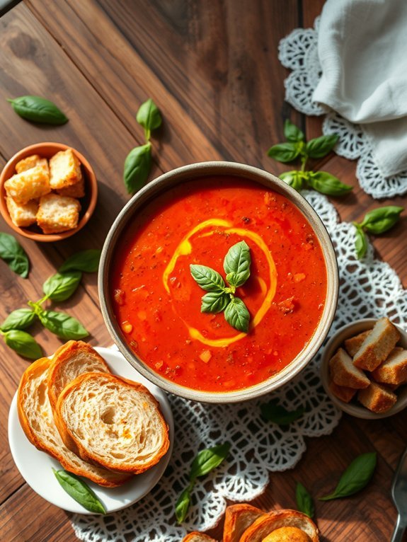 creamy tomato basil soup