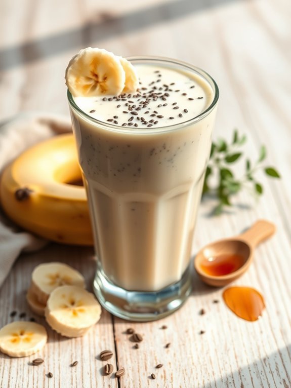 creamy vanilla chia shake