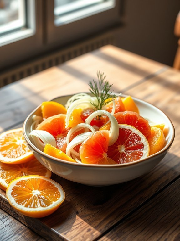 crisp citrus and fennel