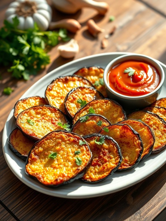 crispy air fried eggplant