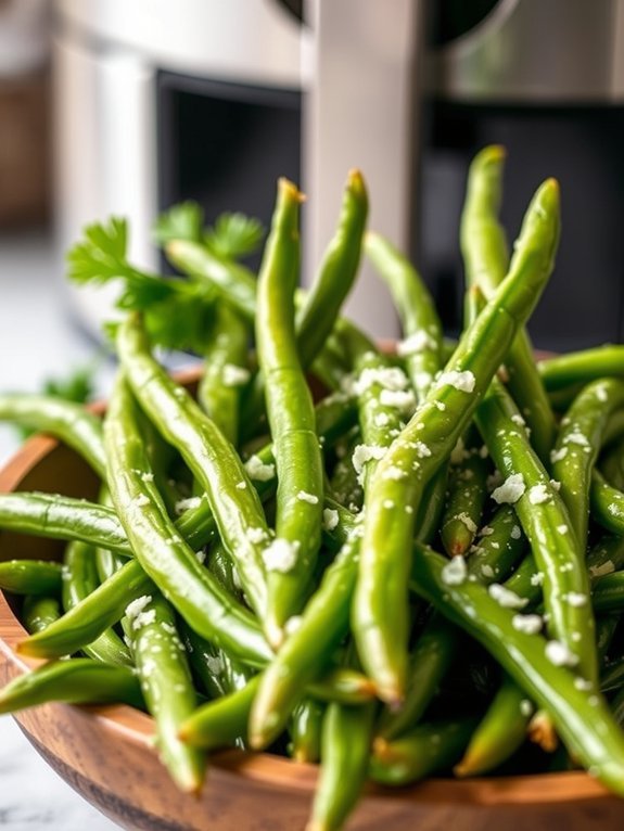 crispy air fried green beans