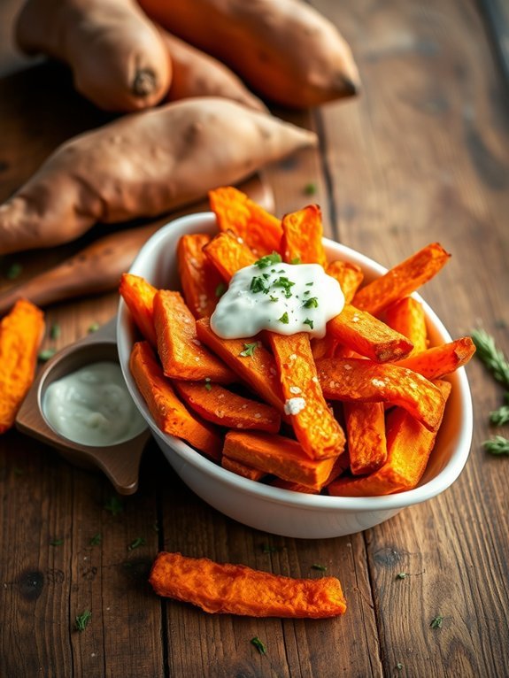 crispy baked sweet potato fries