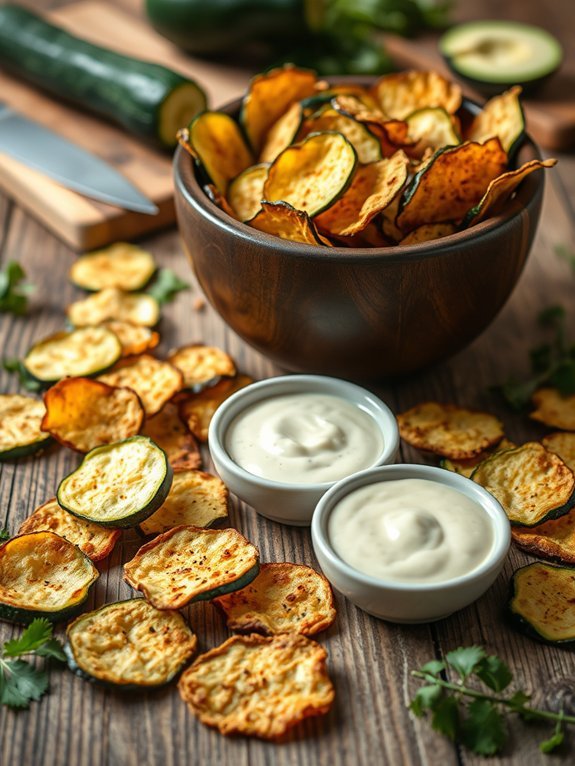 crispy baked zucchini snacks