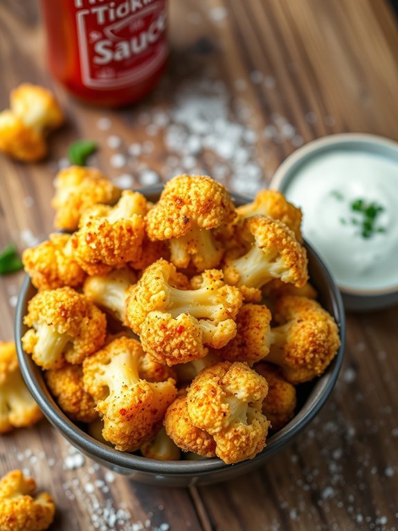 crispy flavorful cauliflower snacks