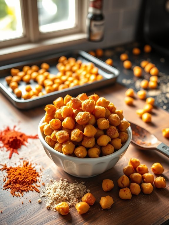 crispy flavorful chickpea snack