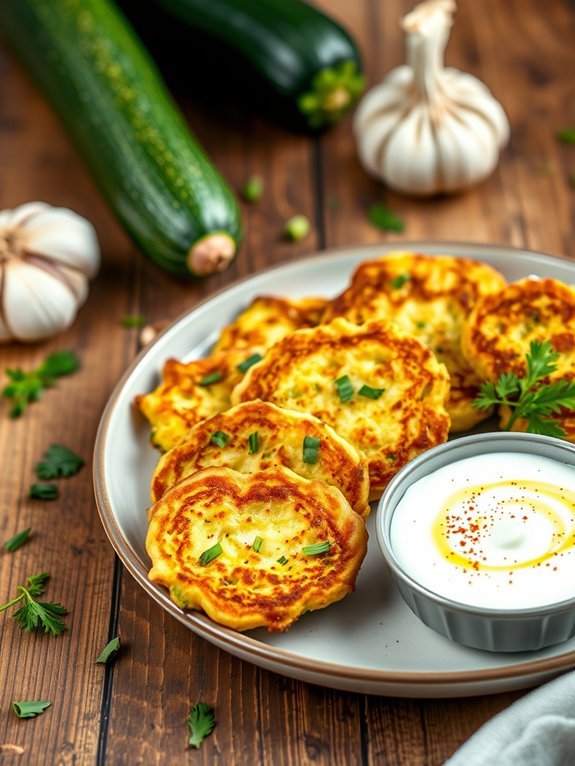 crispy zucchini fritters recipe