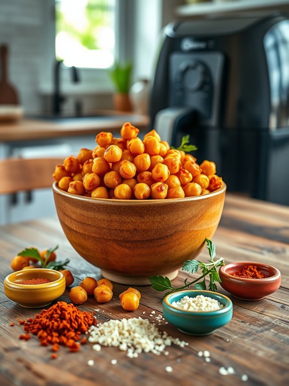 crunchy roasted chickpea snack