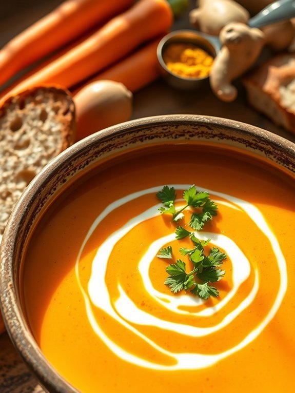 curried carrot ginger soup