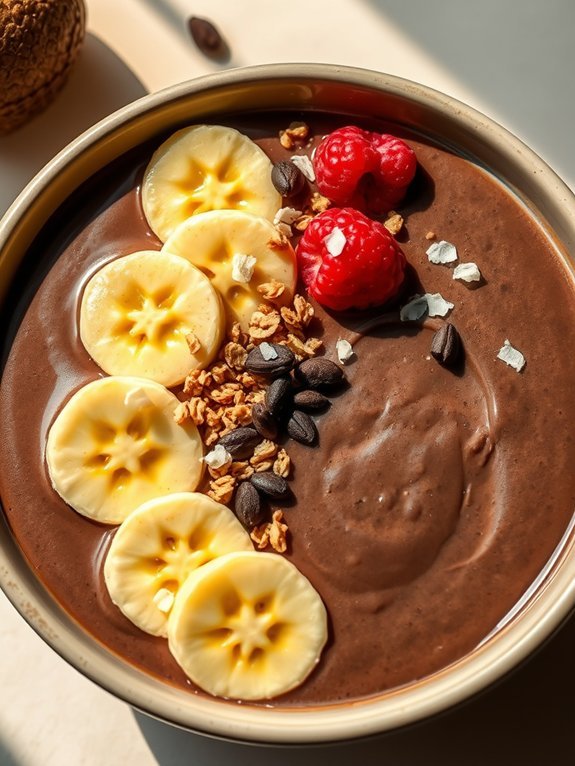 decadent healthy chocolate bowl