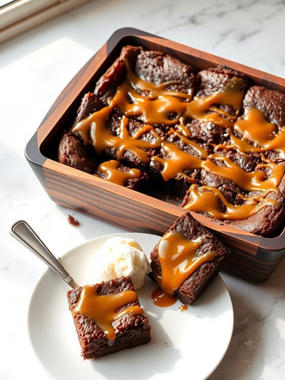 decadent salted caramel brownies