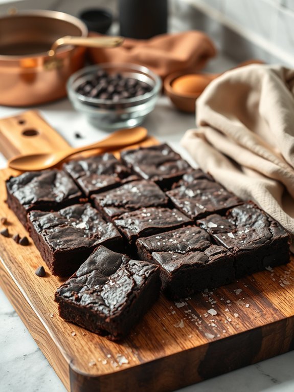 decadent sea salt brownies