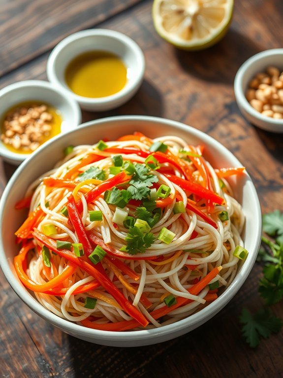 delicious asian noodle dish