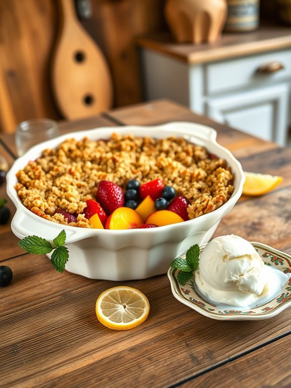 delicious baked fruit dessert