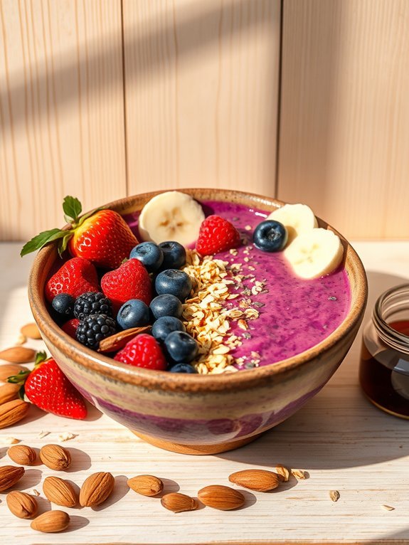 delicious berry filled breakfast bowl