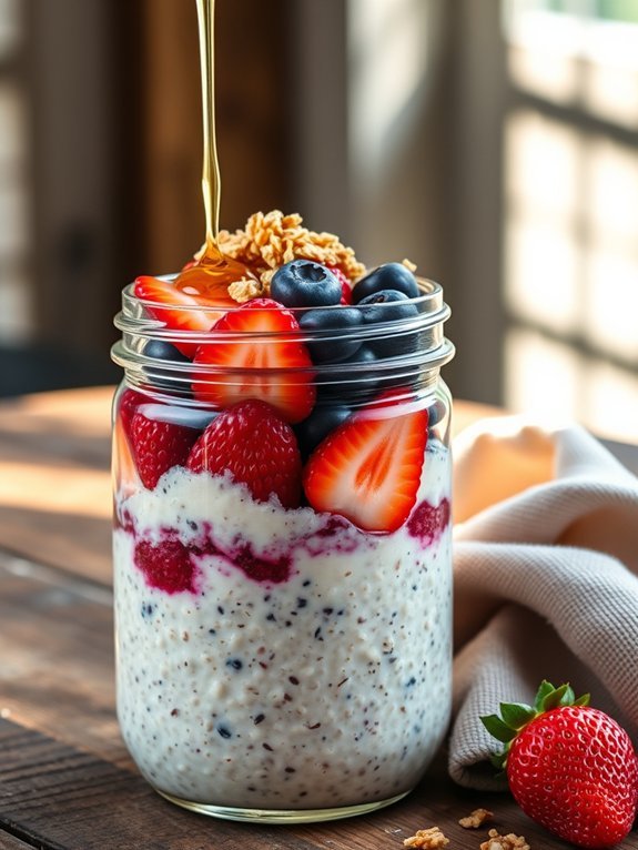 delicious berry infused oatmeal