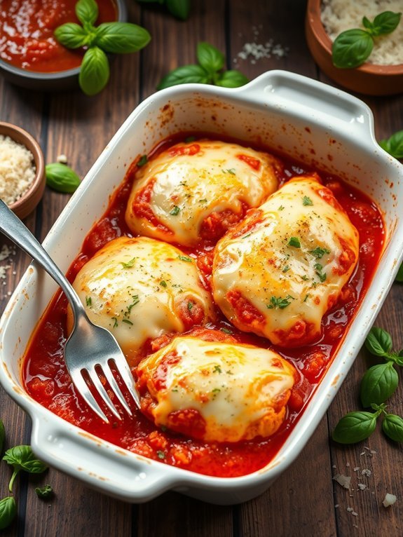 delicious chicken parmesan casserole