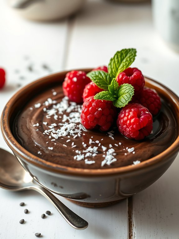 delicious chocolate chia pudding