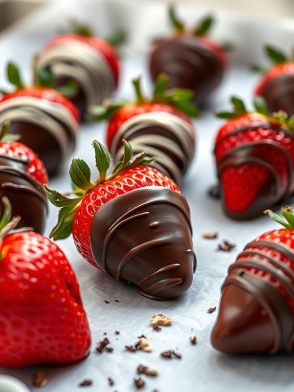 delicious chocolate covered strawberries