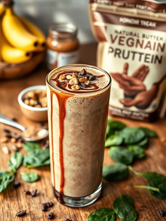 delicious chocolate peanut butter shake