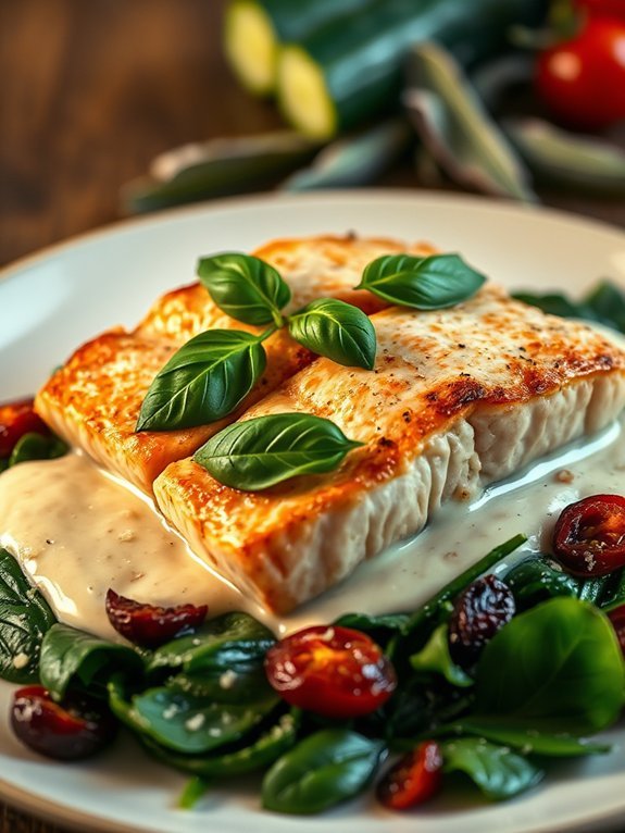 delicious creamy salmon dish