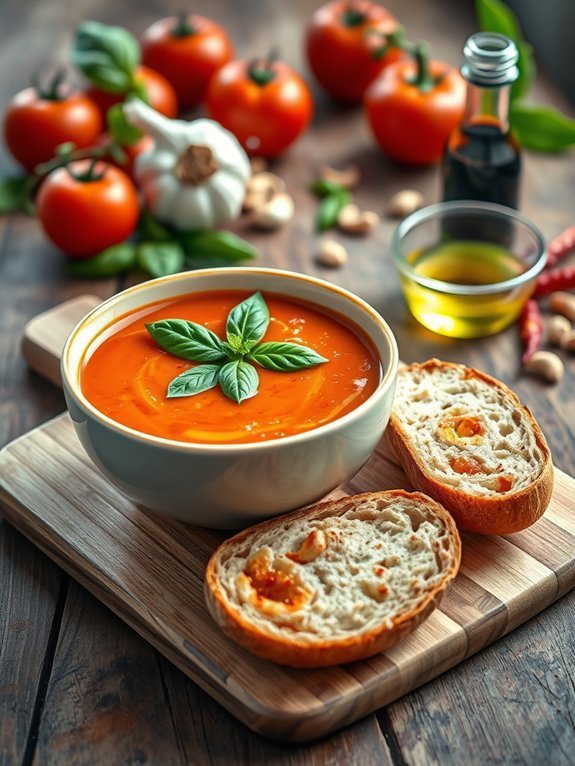 delicious creamy tomato soup