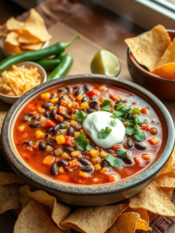 delicious flavorful taco soup