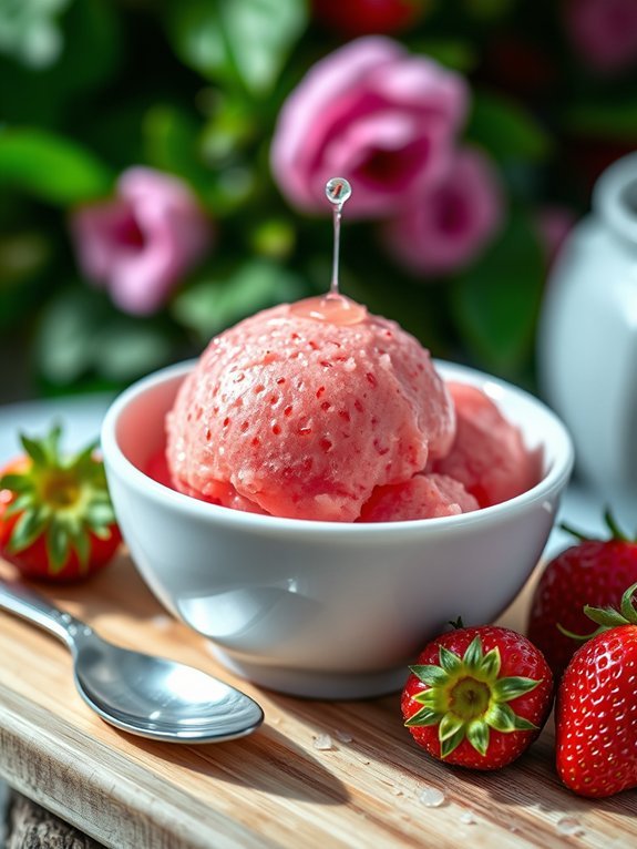 delicious frozen strawberry treat