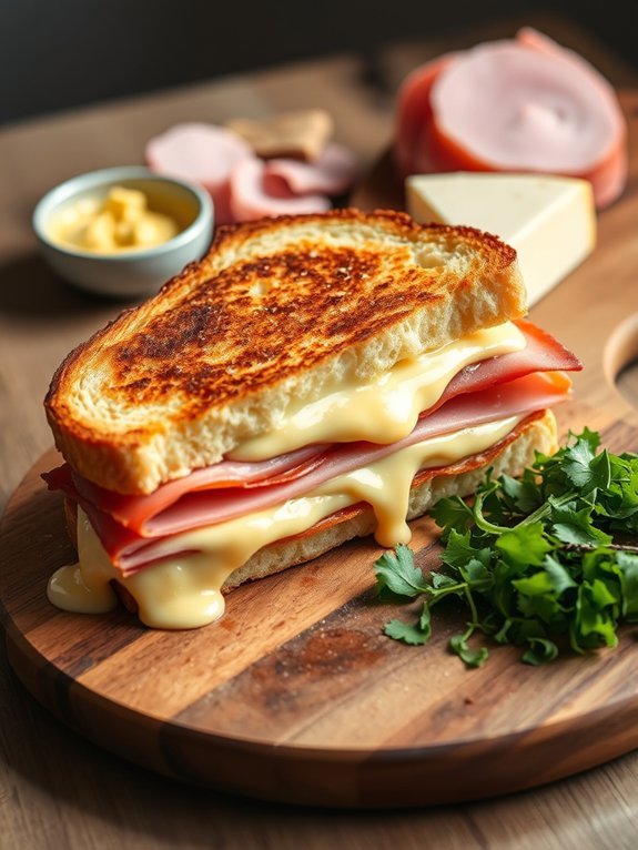 delicious ham and cheese