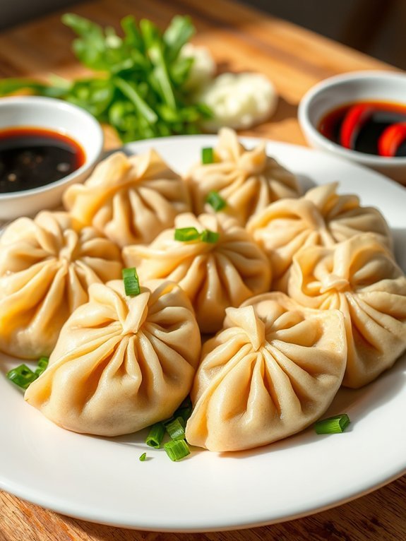 delicious homemade pork dumplings