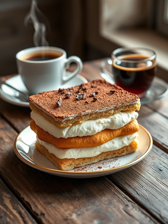 delicious layered coffee dessert