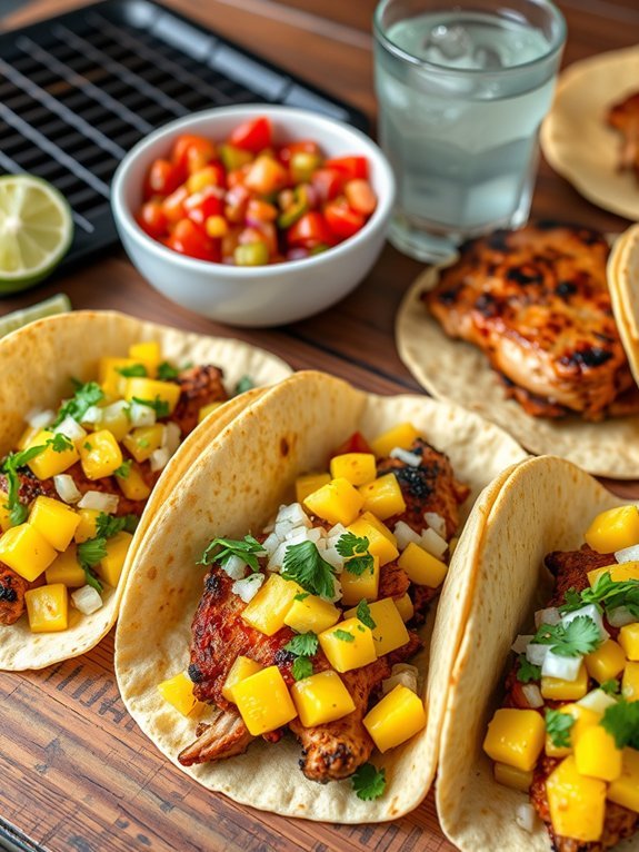 delicious marinated pork tacos