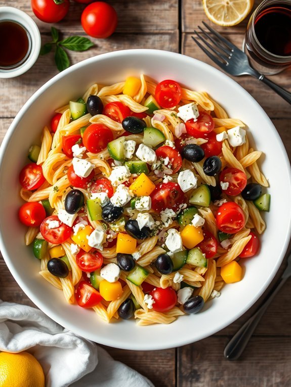 delicious mediterranean pasta dish