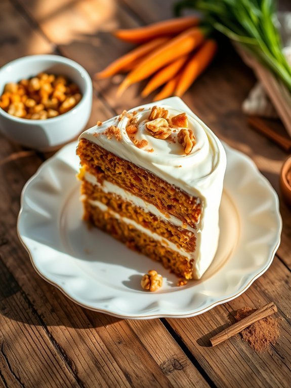 delicious moist carrot cake