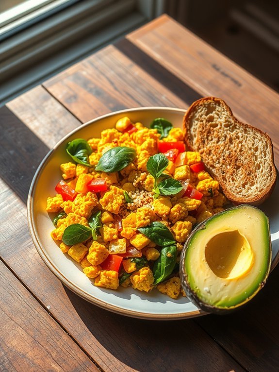 delicious plant based breakfast scramble