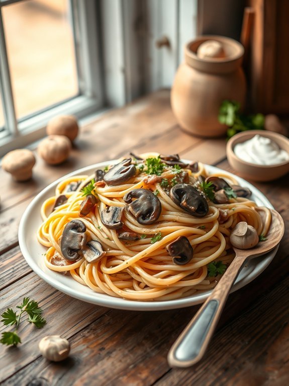 delicious plant based mushroom dish