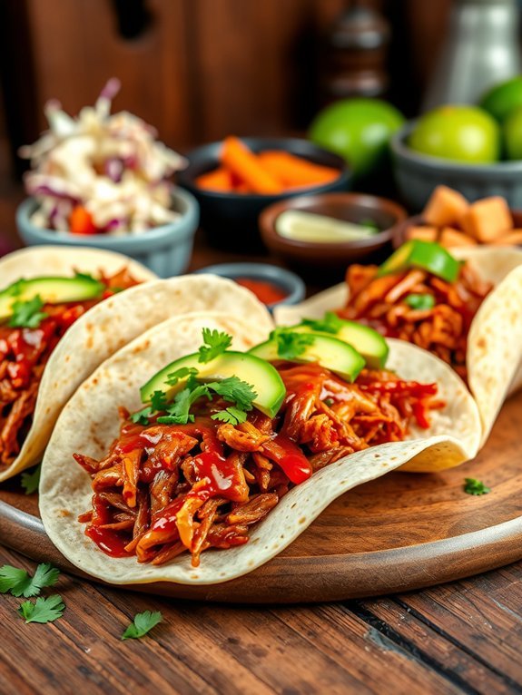 delicious pulled pork tacos