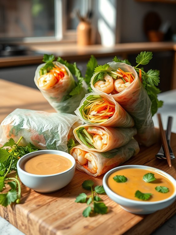 delicious rolled vegetable snacks