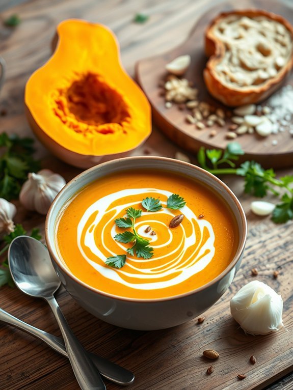 delicious spicy squash soup