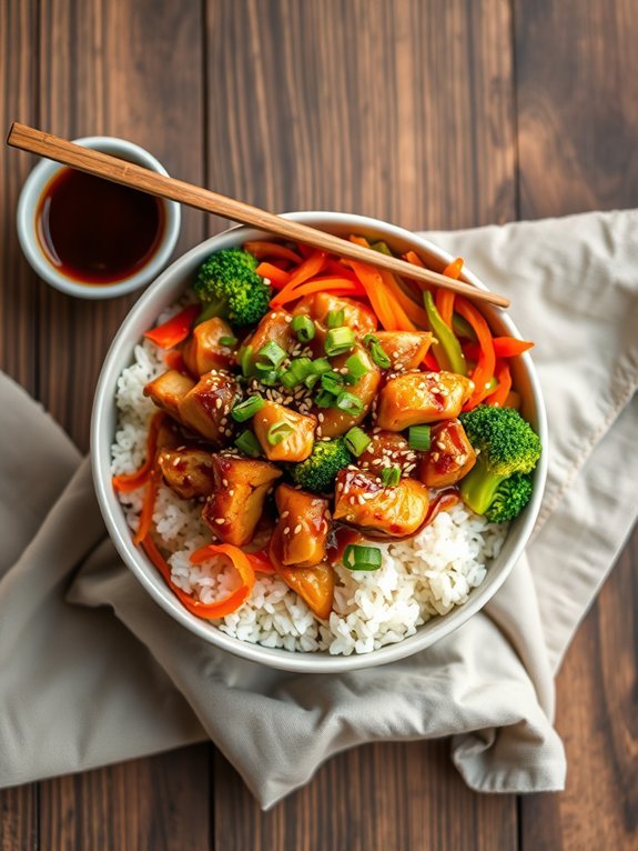 delicious teriyaki chicken bowls