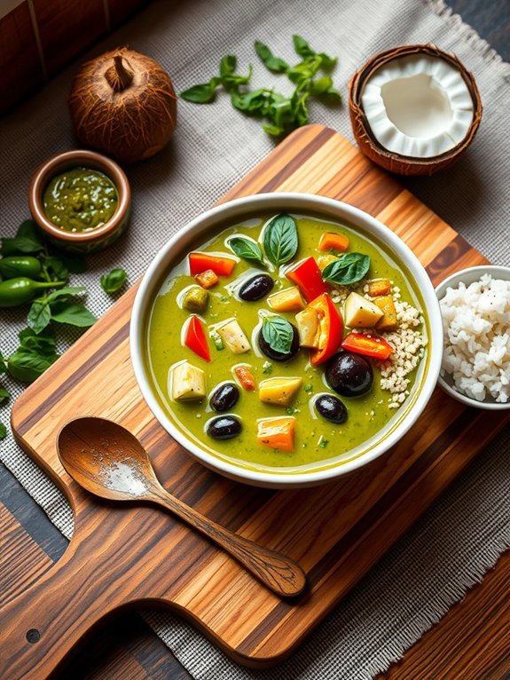 delicious thai green curry