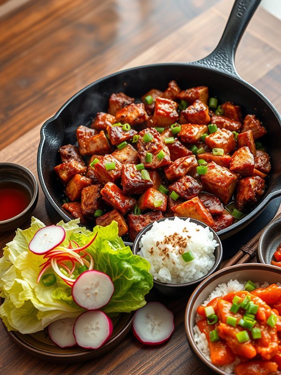 deliciously marinated spicy pork