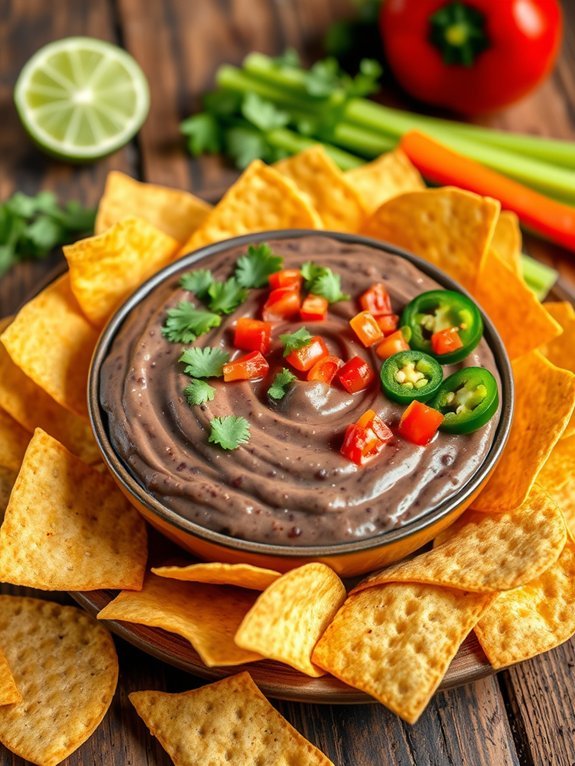 flavorful black bean dip